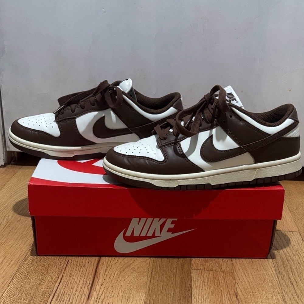 Nike Women’s Chocolate Brown and White Sneakers